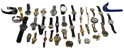 Lot 412 - Various gentlemen's wristwatches, including...
