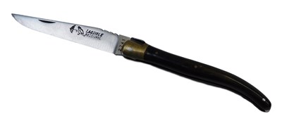 Lot 189 - A Laguiole Rossignol folding lock knife, bound...