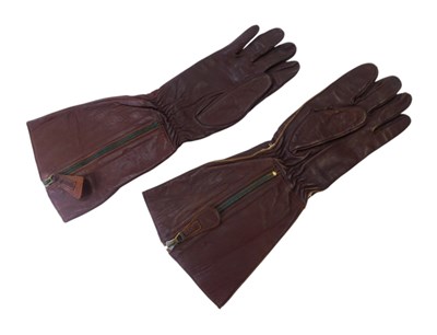 Lot 293 - A pair of Air Ministry World War II leather...
