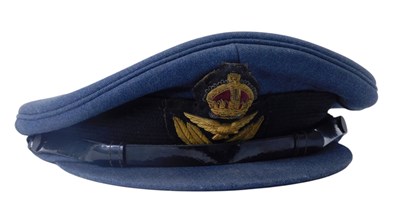 Lot 294 - A 1940s period RAF officer's peaked cap.