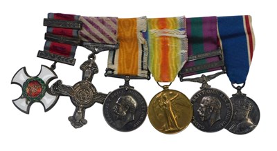 Lot 299 - A World War I medal group, named to Lieutenant...