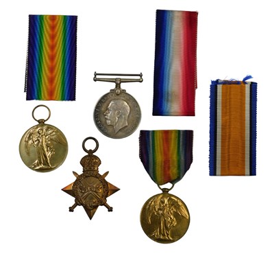 Lot 300 - Three World War I medals, named to Lieutenant...