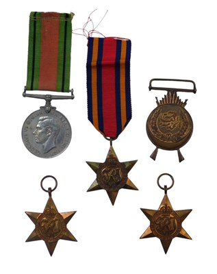 Lot 302 - A group of World War II medals, comprising the...