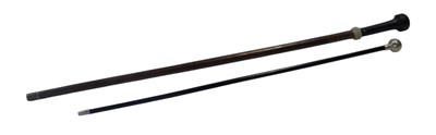 Lot 310 - An RAF station warrant officer's swagger stick,...