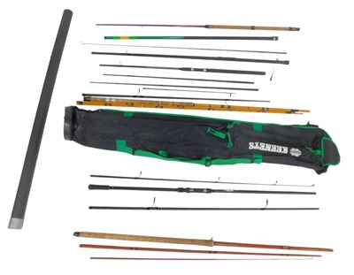 Lot 216 - Fishing rods and luggage, including 2XL 12ft...