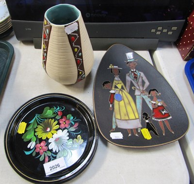Lot 2026 - Ceramics, comprising a Brentleigh ware vase...