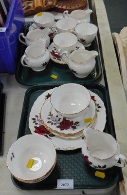 Lot 2072 - A Colclough Amoretta Rose part tea service,...