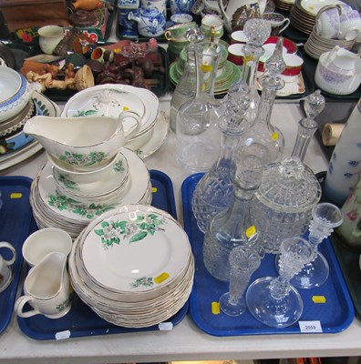 Lot 2059 - Glassware and ceramics, ceramics include a...