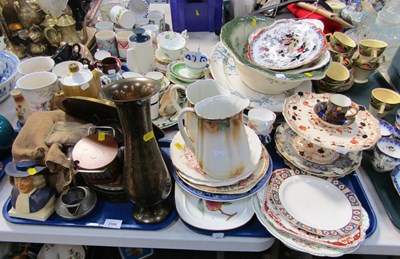 Lot 2108 - Ceramics and metalwares, including meat dishes,...