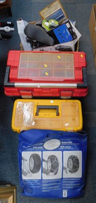 Lot 2087 - Tools and toolboxes, two toolboxes containing...