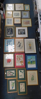 Lot 2093 - Pictures and prints, to include prints of...