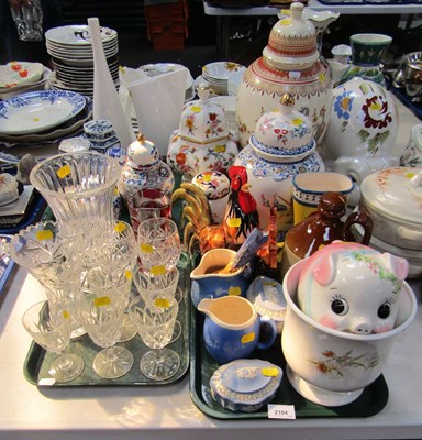 Lot 2104 - Ceramics and glassware, ceramics including...