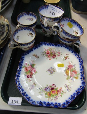 Lot 2106 - A Copeland and Garrett part tea service,...