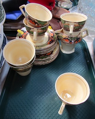 Lot 2107 - A Myotts English Countryside pattern part tea...