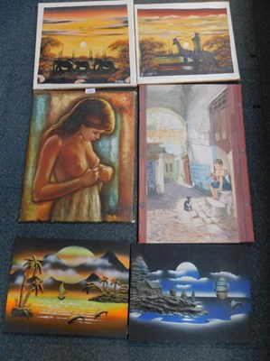 Lot 2052 - A group of pictures, to include 20thC School,...