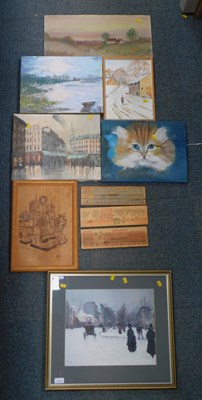 Lot 2119 - A group of pictures, to include Parisian...