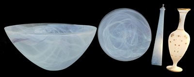 Lot 245 - A Portmeirion frosted glass bowl, 39cm...
