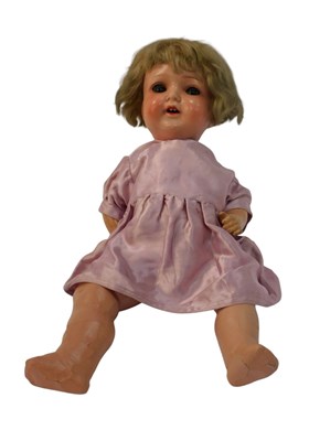 Lot 251 - An Armand Marseilles bisque head doll, wearing...