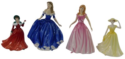 Lot 272 - Four Royal Doulton porcelain figures, modelled...