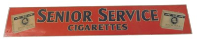 Lot 186 - A Senior Service Cigarettes Perspex...