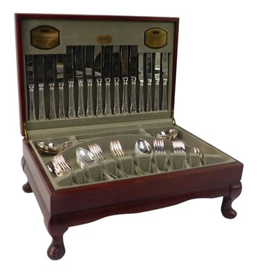 Lot 324 - A Viners Dubarry Classic silver-plated canteen,...