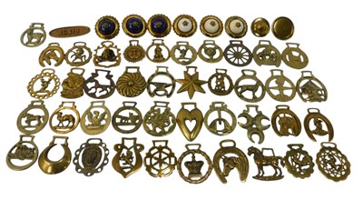Lot 329 - A group of horse brasses, for The Famous Anvil...