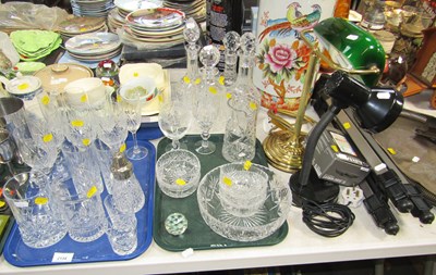 Lot 2134 - A stick stand, ceramic with Teddy bear, a desk...