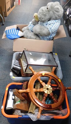 Lot 2146 - Household items, including soft toys, display...