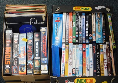 Lot 2150 - VHS tapes, DVDs, and 45rpm singles, VHS tapes...