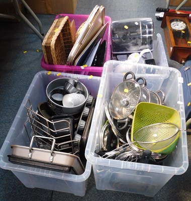 Lot 2153 - Household and kitchen wares, including hand...