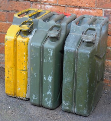Lot 547 - Three Jerry cans.