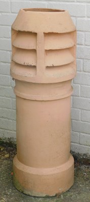 Lot 568 - A painted composition stone chimney pot, 98cm...
