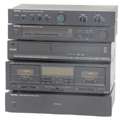 Lot 536 - A group of sound equipment, comprising a Rotel...
