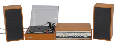 Lot 537 - A Marconiphone turntable, together with a Unit...