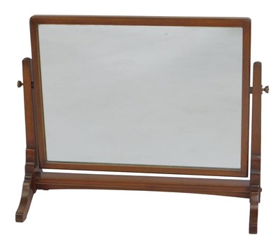 Lot 608 - A Victorian mahogany swing frame toilet mirror,...
