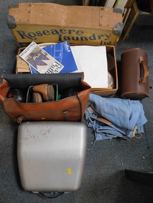 Lot 2009 - A bag containing Crown Green bowling balls and...