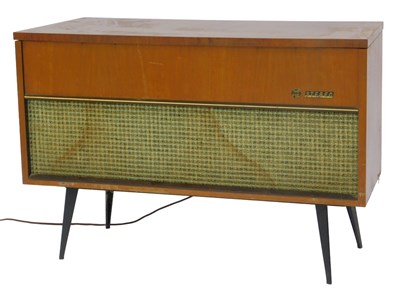 Lot 629 - A Pye walnut cased stereo radiogram, with a...