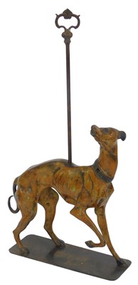 Lot 638 - A 20thC cast metal doorstop, modelled as a...