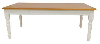 Lot 639 - A contemporary oak dining table, the...