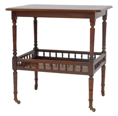Lot 680 - A Victorian mahogany side table, the...
