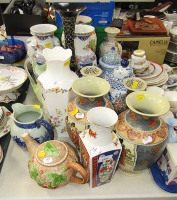 Lot 2257 - Ceramics, in the form of vases, mostly...