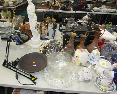 Lot 2262 - Ceramics and metalwares, including a lantern,...