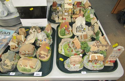 Lot 2263 - A group of miniature housing by Peter Tomlins....