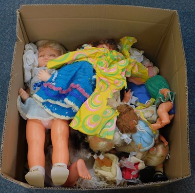 Lot 2271 - A group of dolls, mostly mid 20thC, mostly...