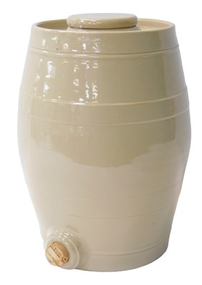 Lot 703 - A late 19thC grey stoneware spirit barrel, No....