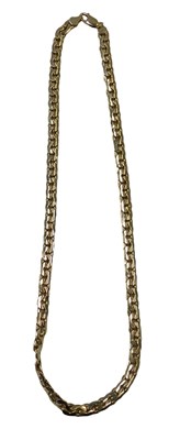 Lot 377A - A fancy link articulated neck chain, with clip...