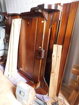 Lot 1144 - A double sleigh bed and mattress.