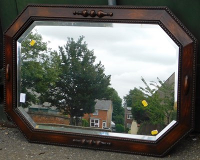 Lot 1009a - A wall mirror, of octagonal form.