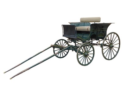 Lot 1b - An early 20thC horse-drawn open-top phaeton,...