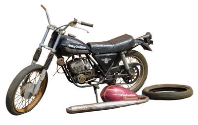 Lot 4 - A 1970s AMF Harley Davidson SX-125 motorcycle,...